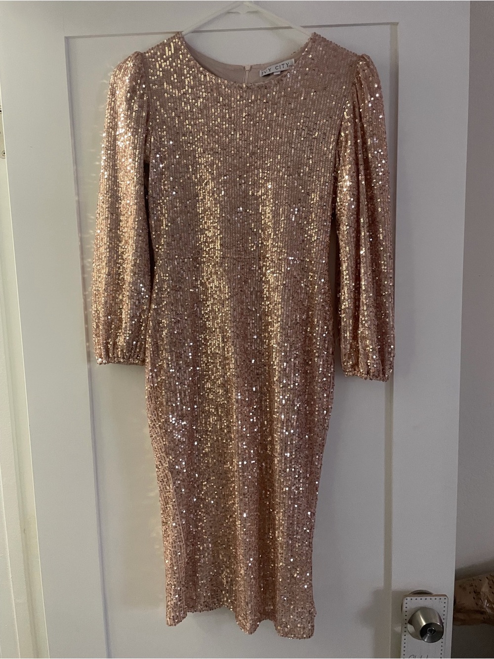 Ivy city co - International Concepts Rose Gold Sequin Midi Dress